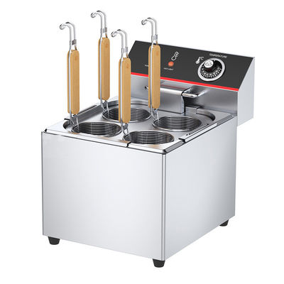 1 Behälter 4 Körbe Elektrische Nudelnkochermaschine für das Schnellkochen in kommerziellen Küchen