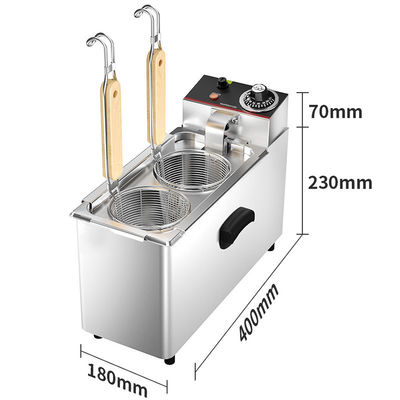 1 Behälter 4 Körbe Elektrische Nudelnkochermaschine für das Schnellkochen in kommerziellen Küchen