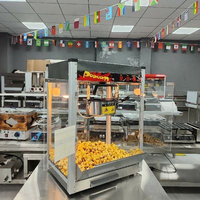 Elektrische Kugel-Popcorn-Maschine mit Edelstahlmaterial und Leistung