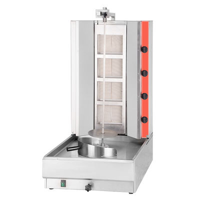 Gasspannung Edelstahl Doner Kebab Grillmaschine für Restaurant Shawarma Toaster