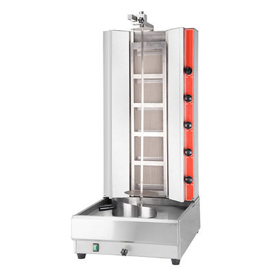 Gasspannung Edelstahl Doner Kebab Grillmaschine für Restaurant Shawarma Toaster