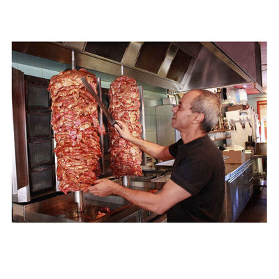 Gasspannung Edelstahl Doner Kebab Grillmaschine für Restaurant Shawarma Toaster