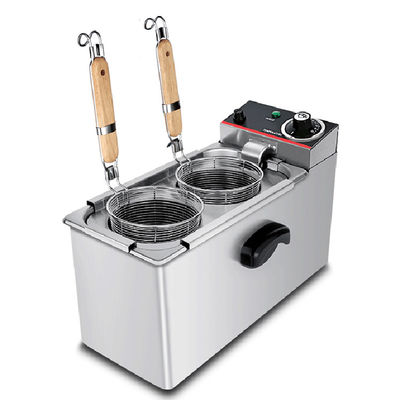 Gastronomische Ausrüstung 2kW Elektrischer Schreibtisch 2 Köpfe Pasta Kocher für Restaurants Nudeln Kochen