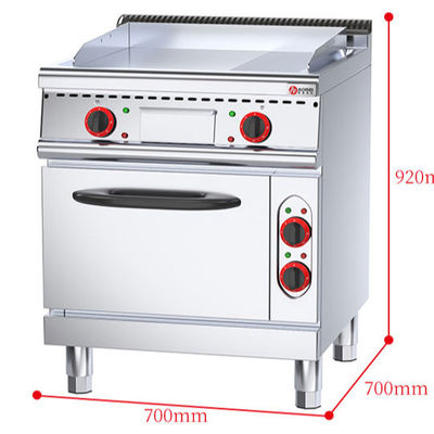 Schnell heiß 1/3 gegraubter Grill Pfannkuchen kommerzieller elektrischer Grill mit Ofen 560*600*270mm