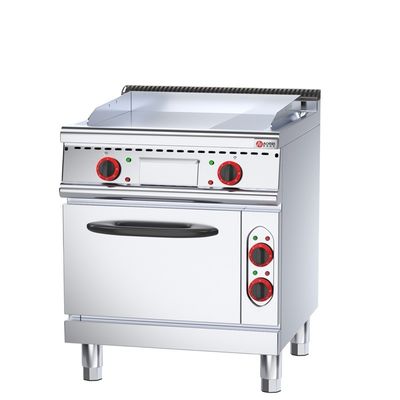 Schnell heiß 1/3 gegraubter Grill Pfannkuchen kommerzieller elektrischer Grill mit Ofen 560*600*270mm