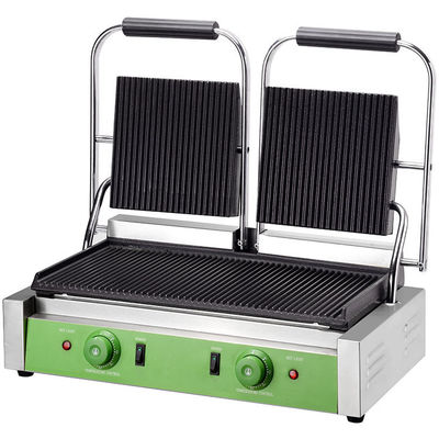 Elektrische Panini Grill Sandwich Press mit Doppelkopf 220V Spannung
