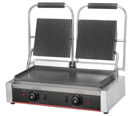 Elektrische Panini Grill Sandwich Press mit Doppelkopf 220V Spannung