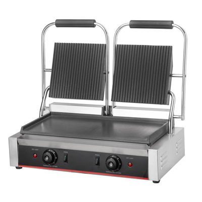 Elektrische Panini Grill Sandwich Press mit Doppelkopf 220V Spannung