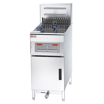 FEF-101 Industrieller elektrischer Tiefbrater aus Edelstahl mit Computer und Ölfilter