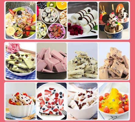 Temperaturgesteuerte Eiscreme-Roll-Pannenmaschine für die Snackindustrie