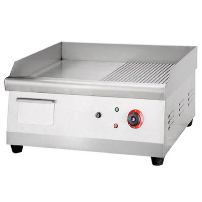 2.5KW elektrischer Kontaktgrill für Edelstahl Halbgrill