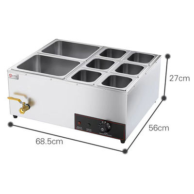 Kommerzielle Edelstahl Suppe Bain Marie Nahrungsmittelwärmer für Hotel Restaurant Buffet
