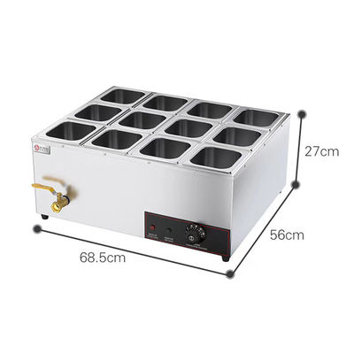 Restaurants Gastronomie Küche Industrie Elektrische Bad Marie Essen Warmer Anzeige in Silber