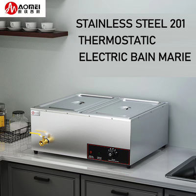 Restaurants Gastronomie Küche Industrie Elektrische Bad Marie Essen Warmer Anzeige in Silber