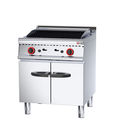 Gewerbliche Küche Restaurant Gas Lava Rock Grill mit Multifunktionsdesign