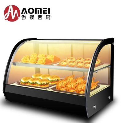 1.5kw Silber Weiß Kücheneinrichtungen Handelsbuffet Essen Warmer Display Schaufenster