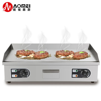 Dorayaki Teppanyaki Maschine kommerzielle Edelstahl elektrische Grill 8 mm Dicke