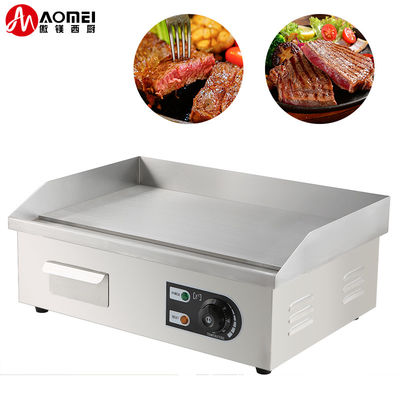 8 mm Dicke Edelstahl Gas-Bbq Flachplatten-Gasgrill für Küchengeräte