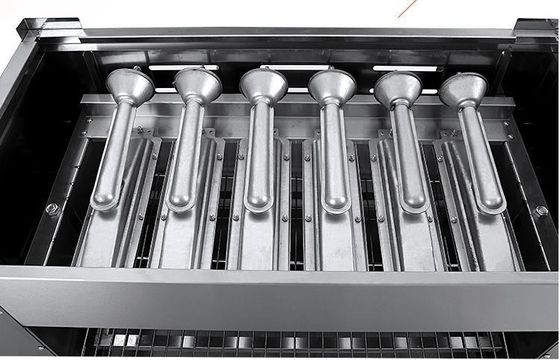 6 Brenner Gas Infrarot Salamander Grill Ofen Lift für die Lebensmittelindustrie