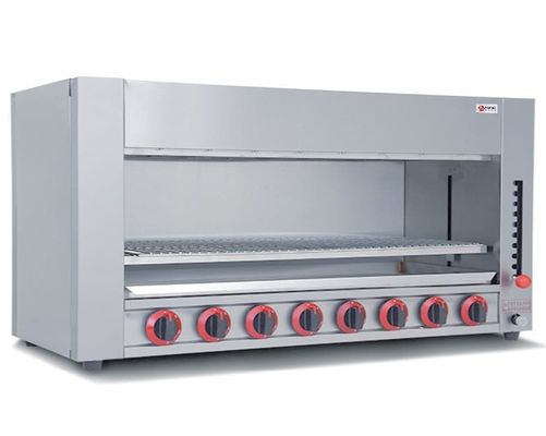 6 Brenner Gas Infrarot Salamander Grill Ofen Lift für die Lebensmittelindustrie