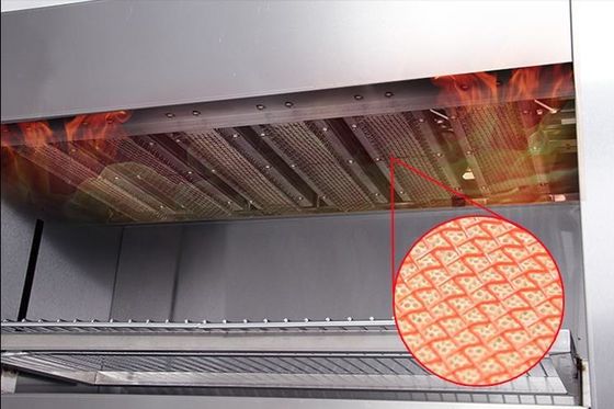 Kommerzielle Küche Tischplatte Infrarotstrahl Gas Salamander Ofen mit Edelstahlkörper