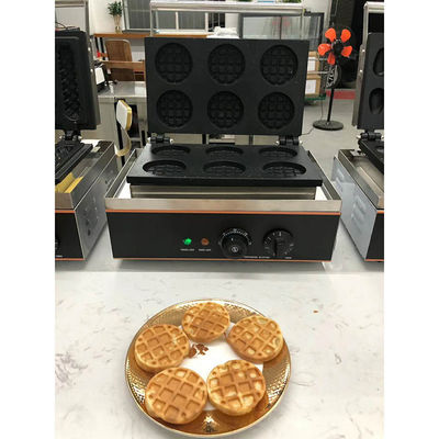 Backen Waffel Kuchen Brot Custom kommerzielle elektrische Mais Hot Dog Waffelmaschine mit 6 Stöcken 400x264x230mm