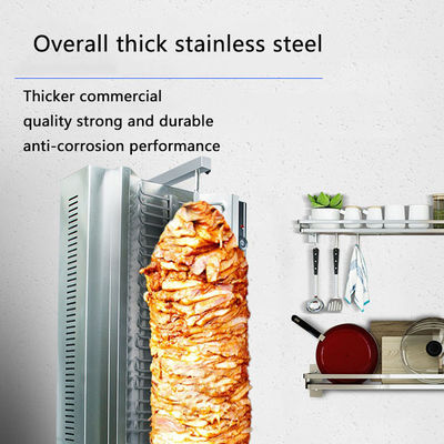 23 KG automatische automatische Gas-Shawarma-Maschine für das schnelle Schneiden von Doner und Kebab