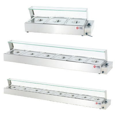 Edelstahl Gewerbe-Küchen-Ausrüstung Fünfplatten-Elektrische Suppen-Poolheizung