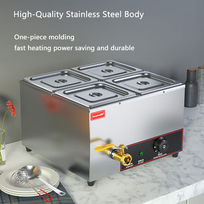 Elektrische Wärmeschutz-Suppen-Pool 2-Pan Food Warmer 565*380*275mm 10kg für die Gastronomie
