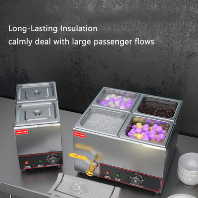Elektrische Wärmeschutz-Suppen-Pool 2-Pan Food Warmer 565*380*275mm 10kg für die Gastronomie