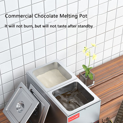 6.5kg Kapazität Multifunktionsschokoladenhärter aus Edelstahl mit 2 Tanks