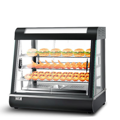 Multifunktionale kommerzielle Glas-Lebensmittelwärmer-Display-Vitrine für Ihre Küchenbedürfnisse