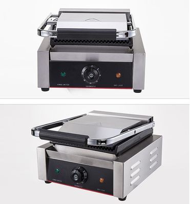 22x22 Elektrische Panini Grill Edelstahl Einzelkontakt Sandwich Press Gewerblicher Grill