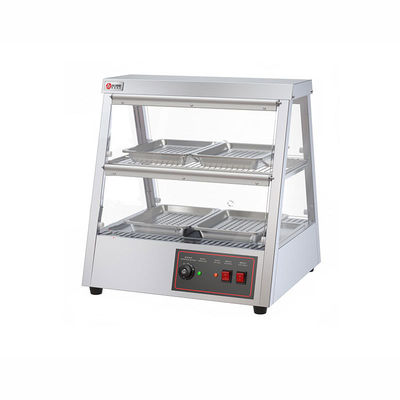 43 KG Edelstahl-Essensschirm-Wärmer Schaufenster 1,6KW Elektrischer Warmwasserwärmer