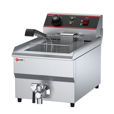 Doppeltank 13L 13L Elektrische Donut-Fryer Edelstahl-Tieftreibmaschine zum Braten von Lebensmitteln