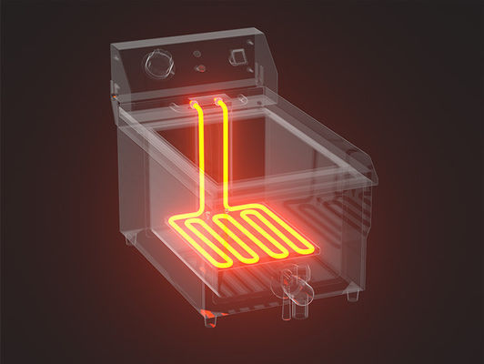 Elektrizität Heizung 2 Tank Tiefbrenner für kommerzielle Küche Kartoffel Pommes Frites zu machen