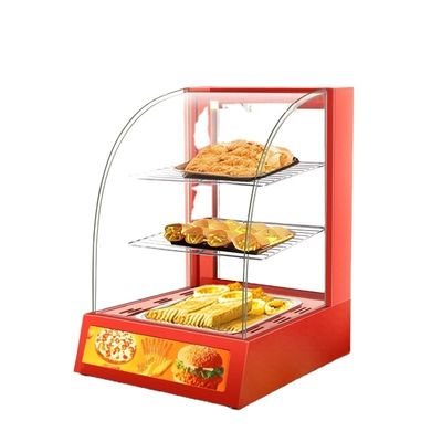 Kommerzielle Mini-Elektro-Lebensmittel Anzeige Warmer Schaufenster mit drei Schichten 380x460x600mm
