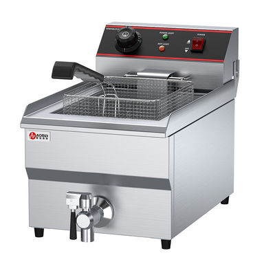 13L kommerzielle elektrische Tiefbraten mit Ölventil 290*360*520mm