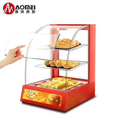 Kommerzielle Mini-Elektro-Lebensmittel Anzeige Warmer Schaufenster mit drei Schichten 380x460x600mm