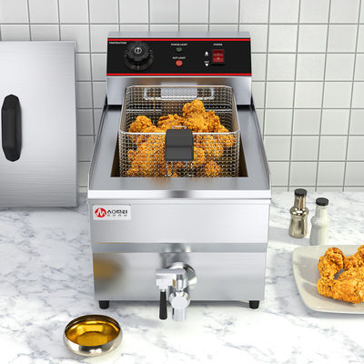 13L kommerzielle elektrische Tiefbraten mit Ölventil 290*360*520mm