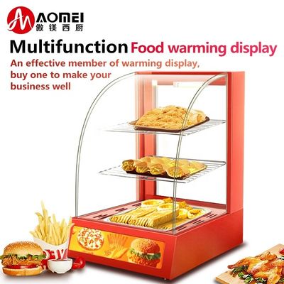 Kommerzielle Mini-Elektro-Lebensmittel Anzeige Warmer Schaufenster mit drei Schichten 380x460x600mm