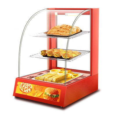 Kommerzielle Mini-Elektro-Lebensmittel Anzeige Warmer Schaufenster mit drei Schichten 380x460x600mm