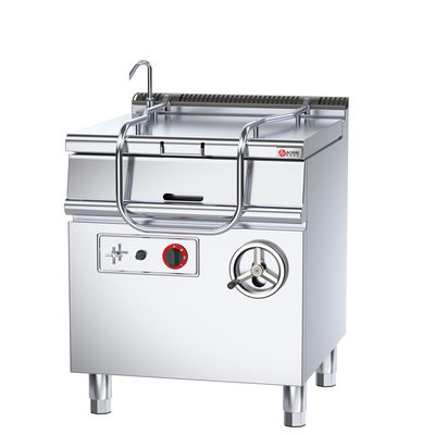 Vertikal 80L Edelstahl-Gas-Neigungspfanne/Bratt-Pfanne für gewerbliche Küche