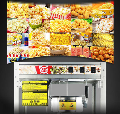 Schnelle und einfache Produktion von Popcorn mit Schnellwärmetechnologie Edelstahlmaschine