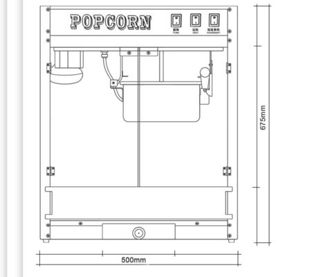 Schnelle und einfache Produktion von Popcorn mit Schnellwärmetechnologie Edelstahlmaschine