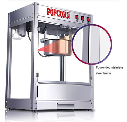 Schnelle und einfache Produktion von Popcorn mit Schnellwärmetechnologie Edelstahlmaschine