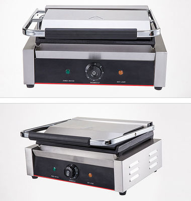 Hotel Küche Edelstahl Grill Tür Design Multi-Cooker Doppelseitig Kontakt Grill 220V