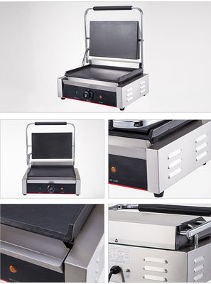 Hotel Küche Edelstahl Grill Tür Design Multi-Cooker Doppelseitig Kontakt Grill 220V