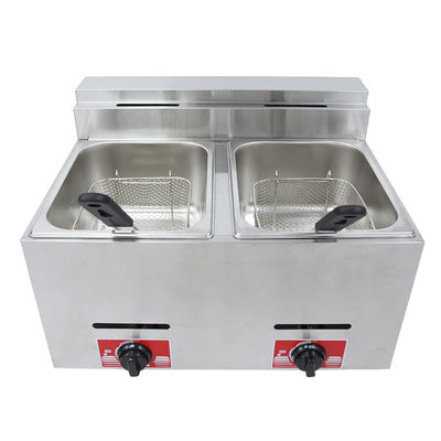 9.2KG LPG/NG Gewerbliche Gas-Tiefbrater-Tischmaschinen De Gas Ollas Freidoras