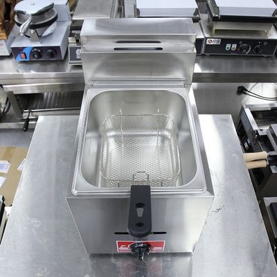 Edelstahl-Temperatur-Mini-Elektro-Gas-Tiefbrater für kommerzielle Restaurants